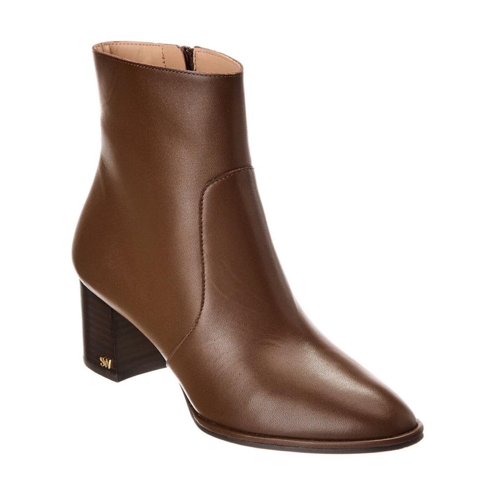 Stuart Weitzman Brown Leather Ankle Boots